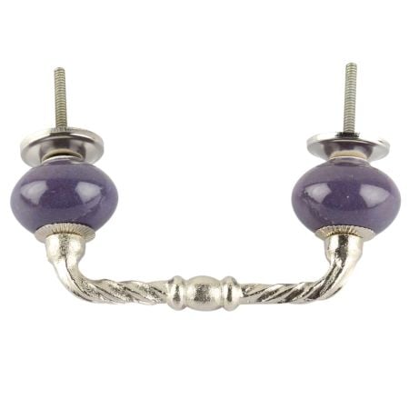 Purple Ceramic Cut Bridge Handles